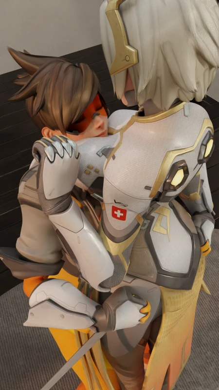 angela ziegler,lena oxton,mercy,tracer