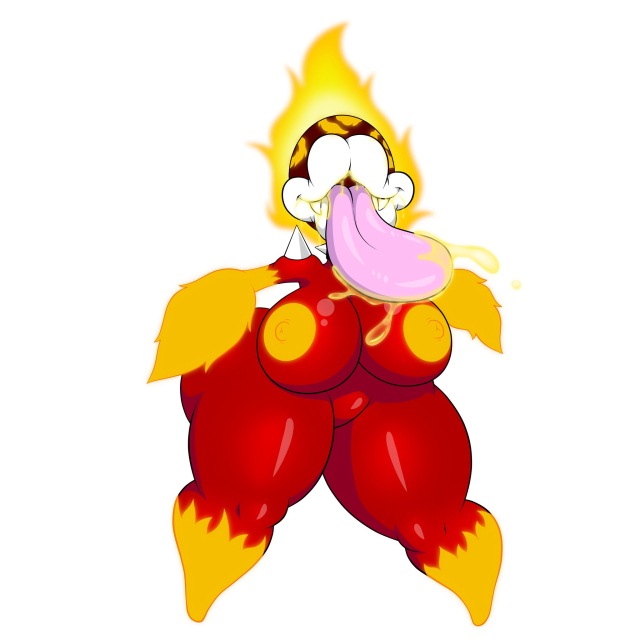 fire piranha plant,fire plump,original character,piranha plant,piranha plump