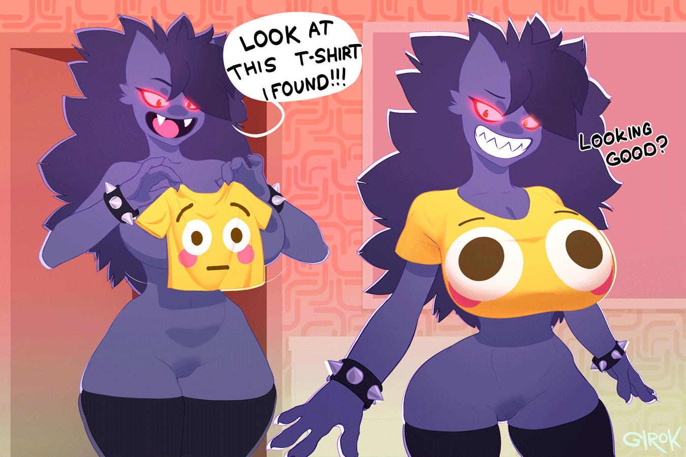 blushing emoji,emoji (race),generation 1 pokemon,gengar,pokemon (species)