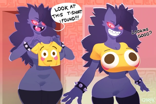 blushing emoji,emoji (race),generation 1 pokemon,gengar,pokemon (species)