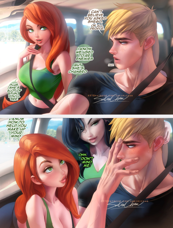 kimberly ann possible,ron stoppable,shego