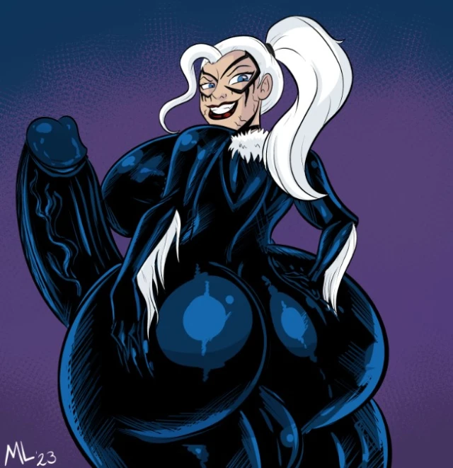 black cat (marvel),felicia hardy,she-venom,she-venom (ameizing lewds),venom (marvel)