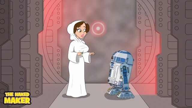 armand (armand et rolande),c-3po,luke skywalker,obi-wan kenobi,princess leia organa,r2-d2,the naked maker (oc)