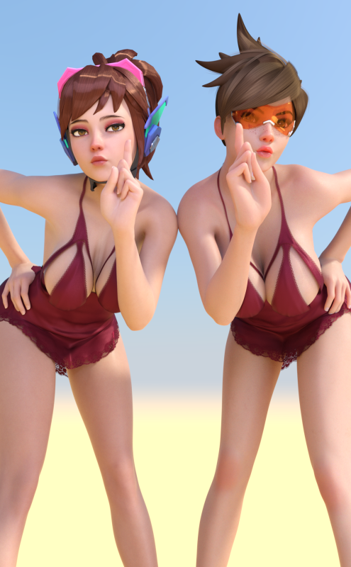 d.va,hana song,lena oxton,tracer
