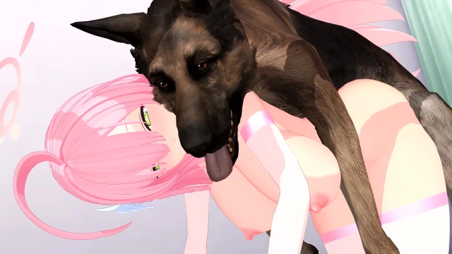 dogmeat,hanako (blue archive)