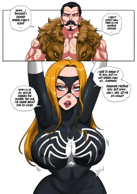 arachne (marvel),julia carpenter,kraven the hunter,spider-woman