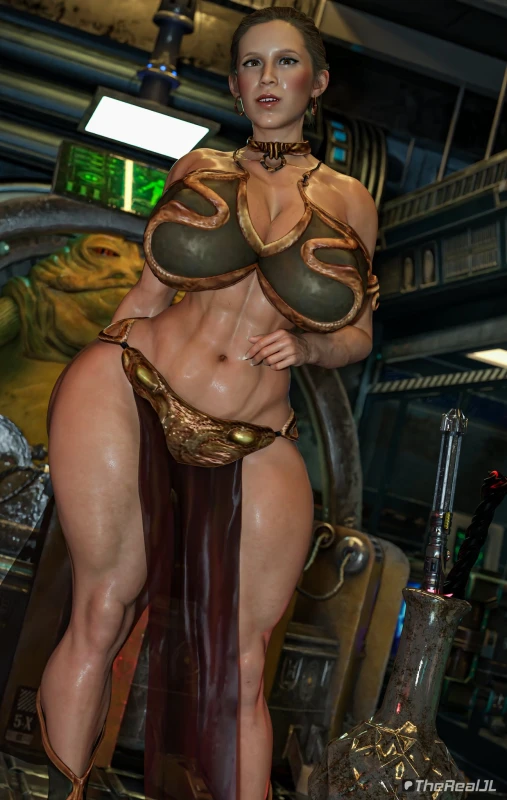 jabba the hutt,leia organa,princess leia organa,slave leia