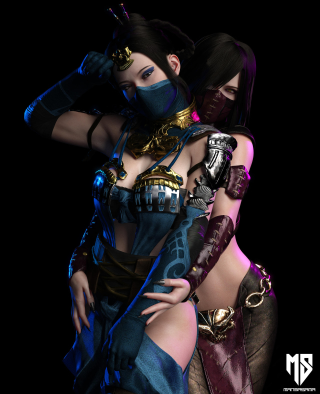 kitana,mileena