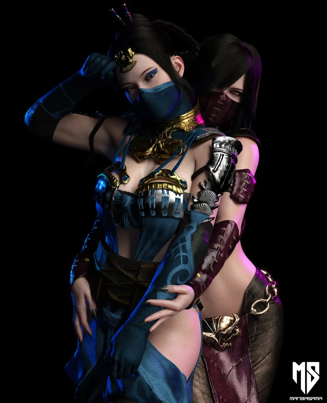 kitana,mileena