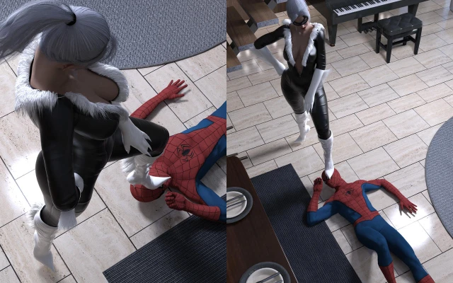 black cat (marvel),felicia hardy,peter parker,spider-man