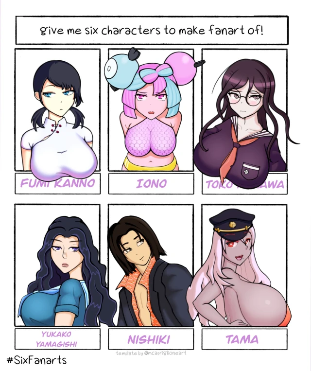 fukawa touko,fumi kanno,iono (pokemon),kanno fumi,nishikiyama akira,tama (ai the somnium files),yamagishi yukako
