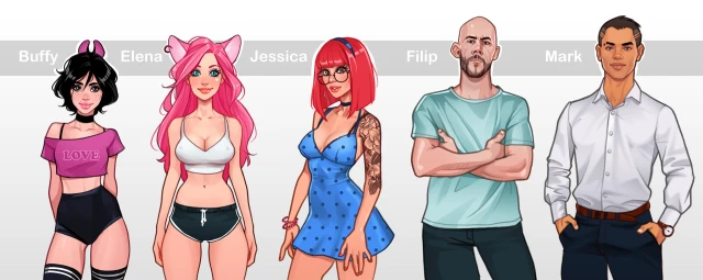 buffy (minko),elena (minko),jessica (minko),original character,original characters