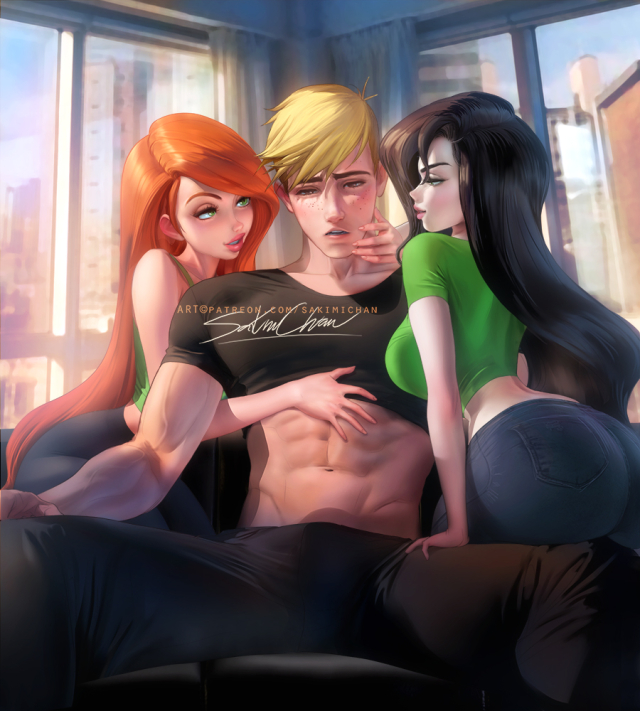 kimberly ann possible,ron stoppable,shego