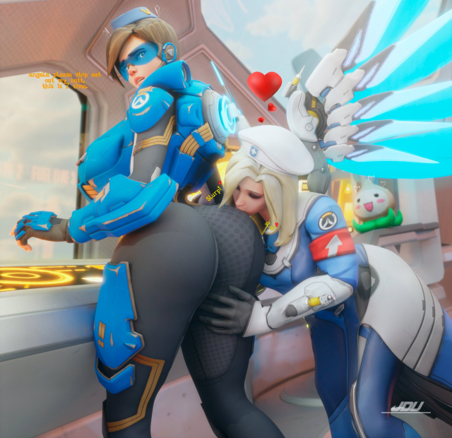 angela ziegler,lena oxton,mercy,tracer