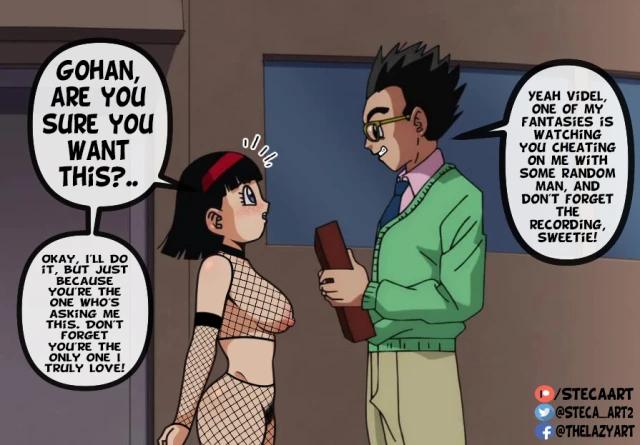 son gohan,videl,videl (dragon ball super)