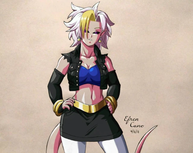 android 18,android 21,android 21 (evil),android 39,majin android 21,vomi (dragon ball)