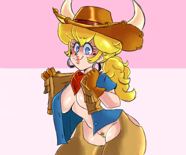 cowgirl peach,princess peach