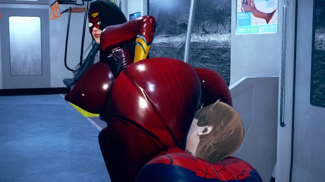 jessica drew,peter parker,spider-man,spider-woman