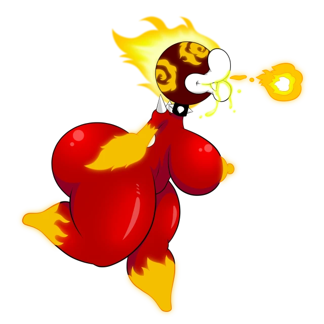 fire piranha plant,fire plump,original character,piranha plant,piranha plump