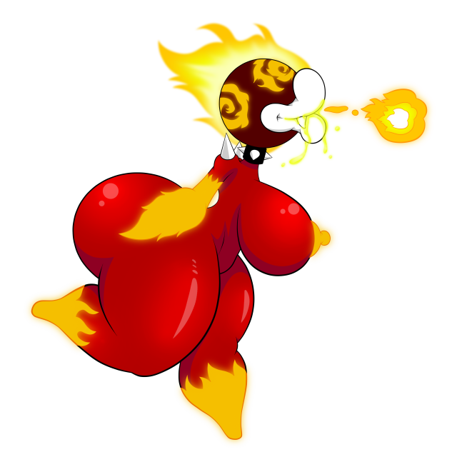 fire piranha plant,fire plump,original character,piranha plant,piranha plump