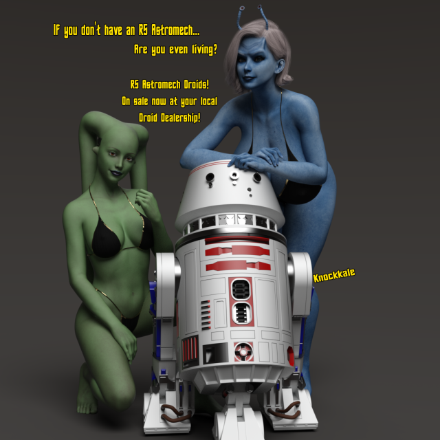r5-d4,r5-series astromech droid,twi'lek,v'rinah