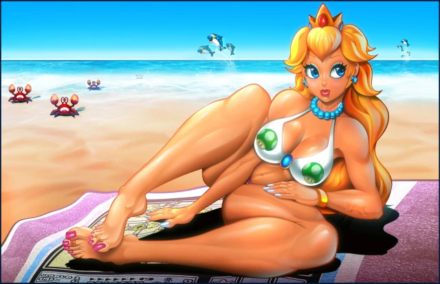 dolphin (mario),princess peach,sidestepper