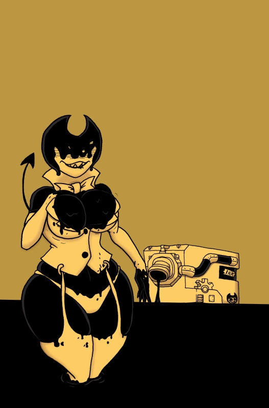 bendy,bendy fem,bendy the dancing demon,darling (cally3d),ink darling (cally3d),ink demon
