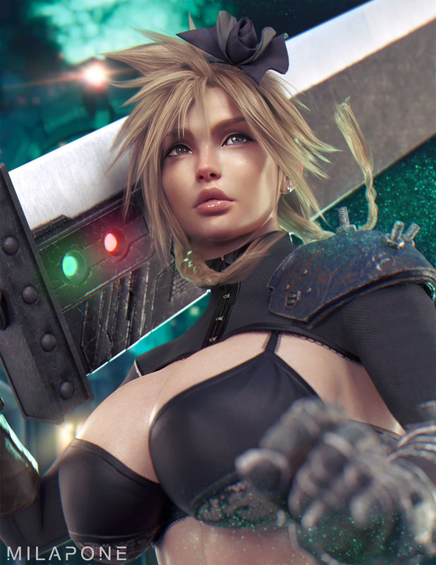 cloud strife,cloudette strife,cloudia strife