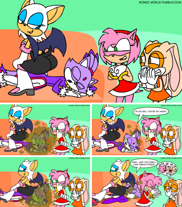 amy rose,blaze the cat,cream the rabbit,rouge the bat