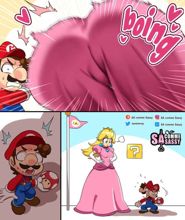 mario,princess peach