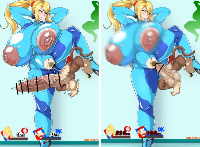 diddy kong,samus aran,zero suit samus