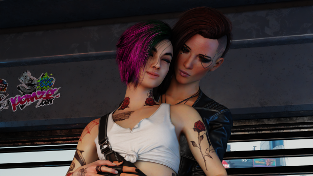 judy alvarez,v (cyberpunk 2077),valerie (cyberpunk 2077)