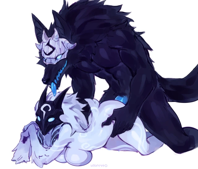 kindred,lamb (league of legends),wolf (league of legends)