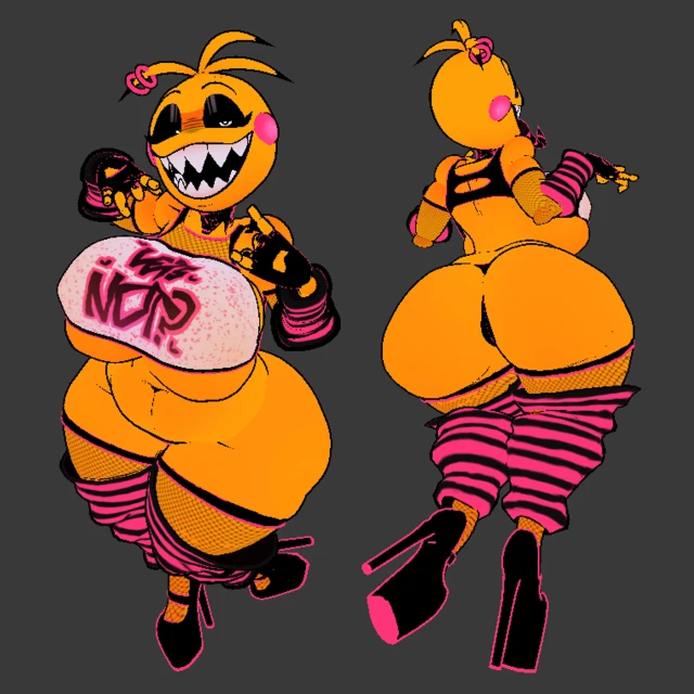 toy chica (cyanu),toy chica (fnaf)