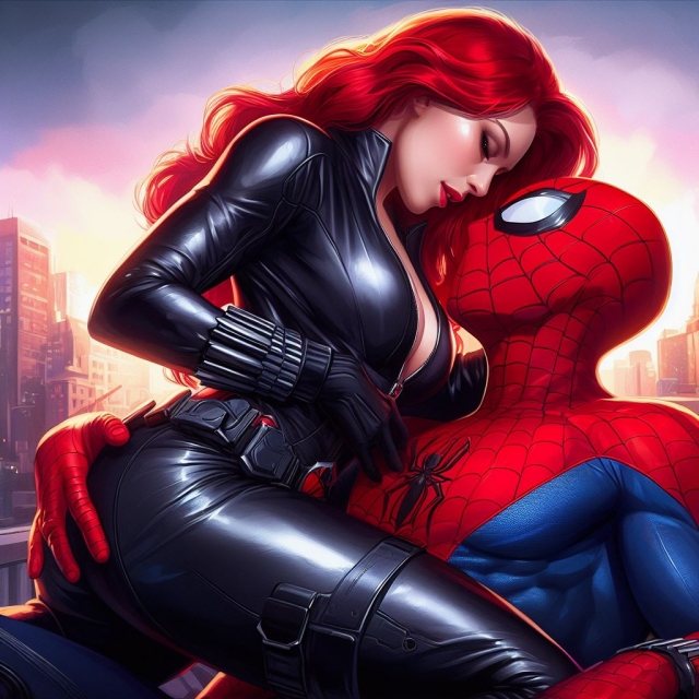black widow (marvel),natasha romanoff,peter parker,spider-man