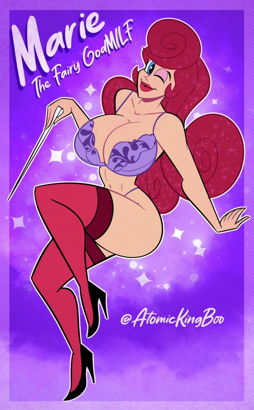 fairy godmother,marie the fairy godmilf (atomickingboo),original character