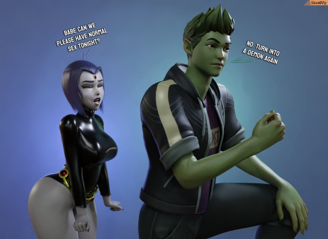 beast boy,rachel roth,raven (dc)