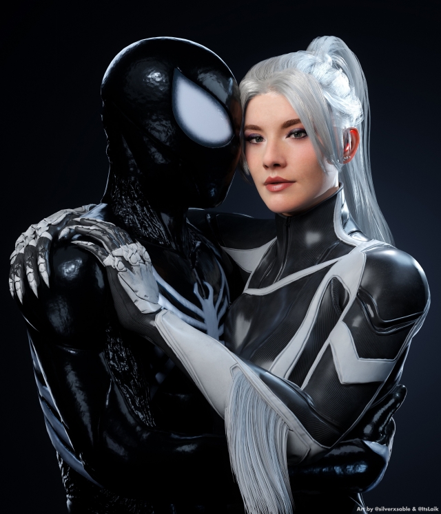 black cat (insomniac),black cat (marvel),felicia hardy,peter parker,spider-man,spider-man (insomniac)