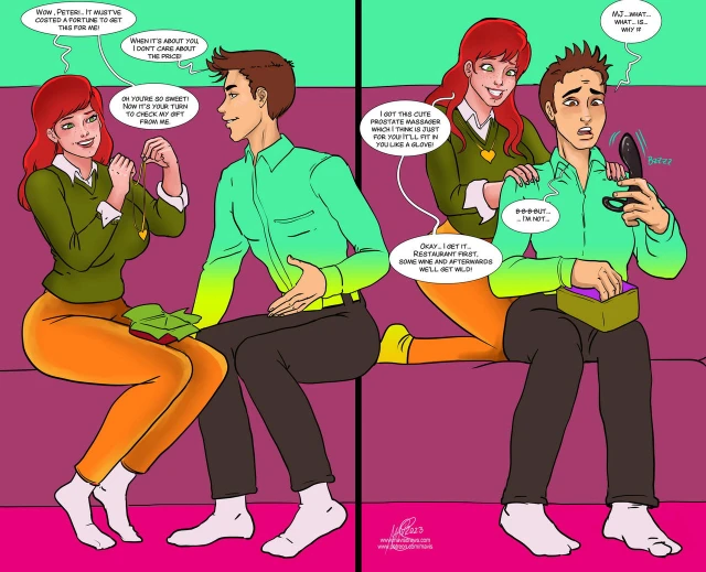 mary jane watson,peter parker,spider-man