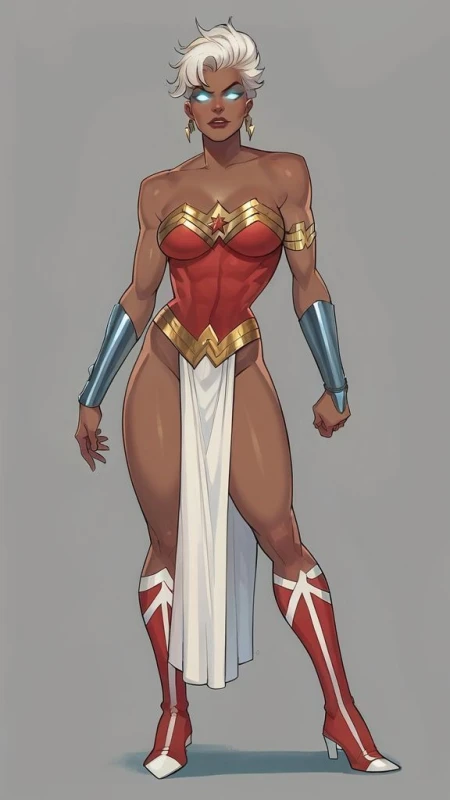 ororo munroe,storm (x-men),wonder woman (cosplay)