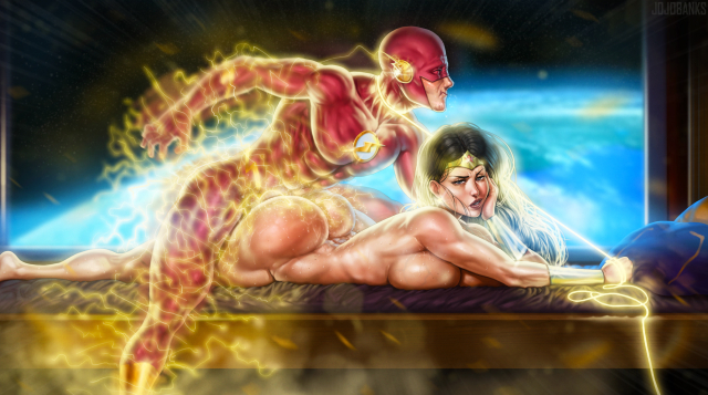 diana prince,the flash,wally west,wonder woman