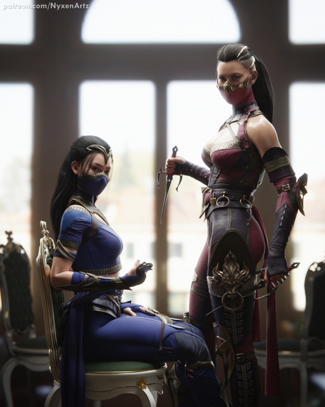 kitana,mileena