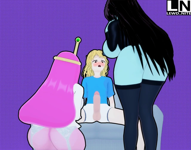 bonnibel bubblegum,finn the human,marceline,marceline abadeer,marceline the vampire queen,princess bubblegum