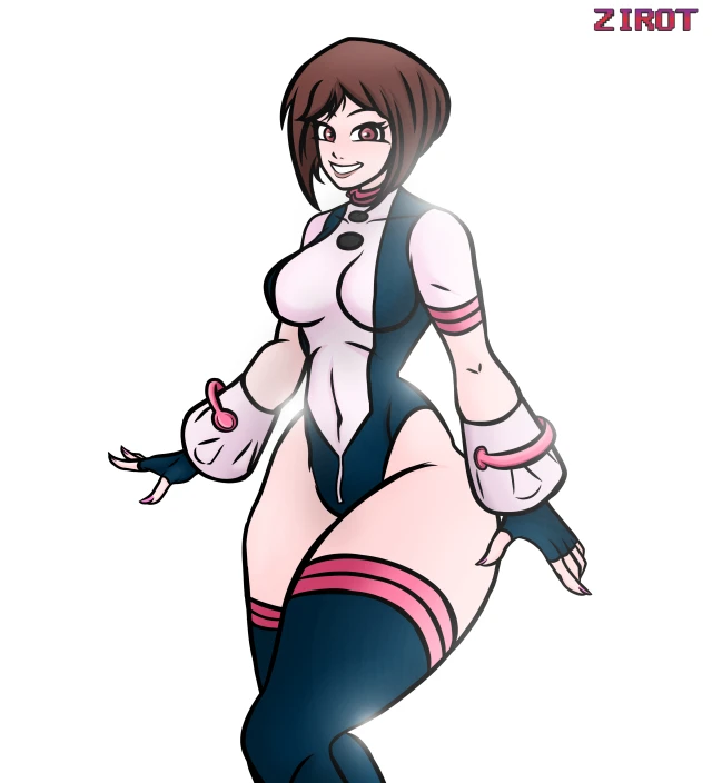 ochako uraraka,ochako uraraka (hero outfit),uraraka ochako