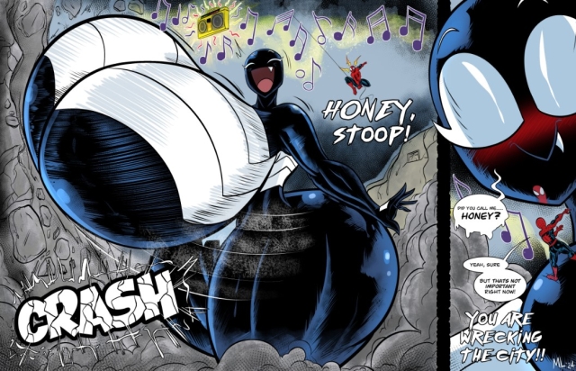 peter parker,she-venom,she-venom (ameizing lewds),spider-man,venom,venom (marvel)