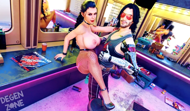 catherine scratch-patrickson,johnny silverhand,keanu reeves,original character,original characters