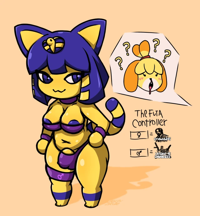 ankha,ankha (animal crossing),isabelle (animal crossing)
