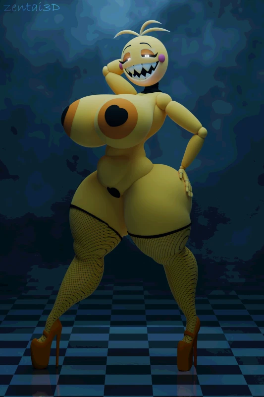 toy chica (cyanu),toy chica (fnaf)