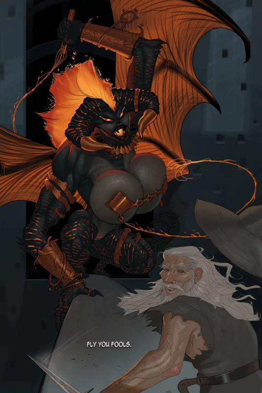 balrog (the lord of the rings),durin's bane,gandalf