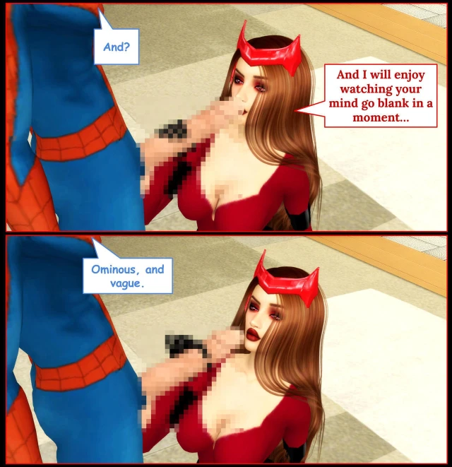 peter parker,scarlet witch,spider-man,wanda maximoff